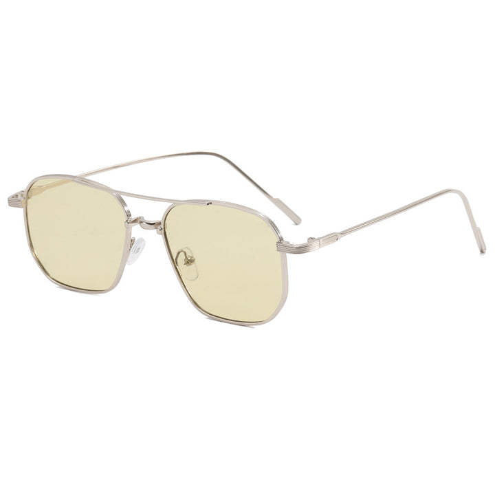 Women's fashionable geometric glasses with elegant metal frame Bowlift