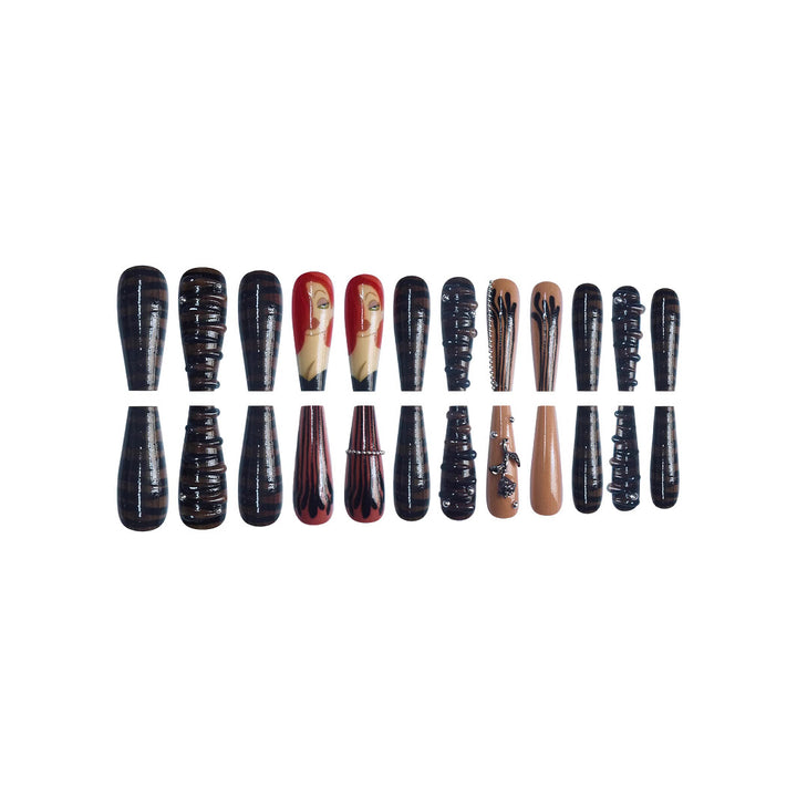 Artistic Character-Themed Press-On Nails Bowlift