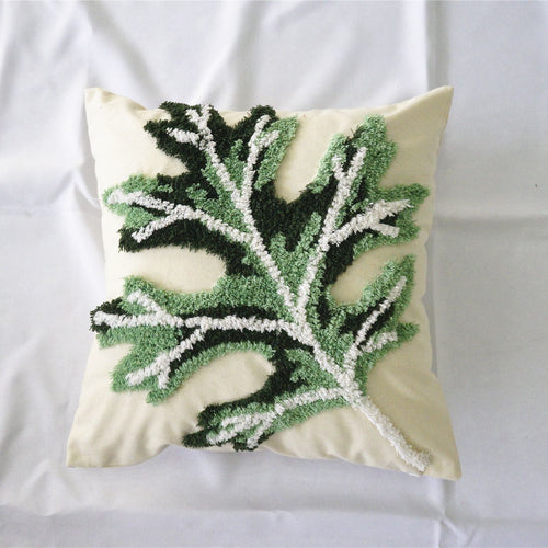 Decorative Leaves Pattern Cushion