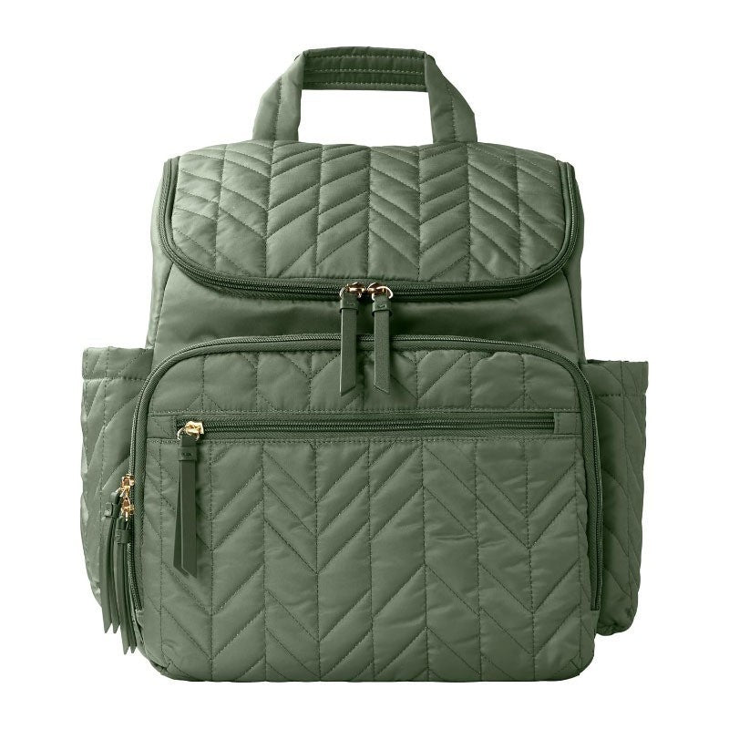 Multi-Functional Quilted Diaper Bag Backpack Bowlift
