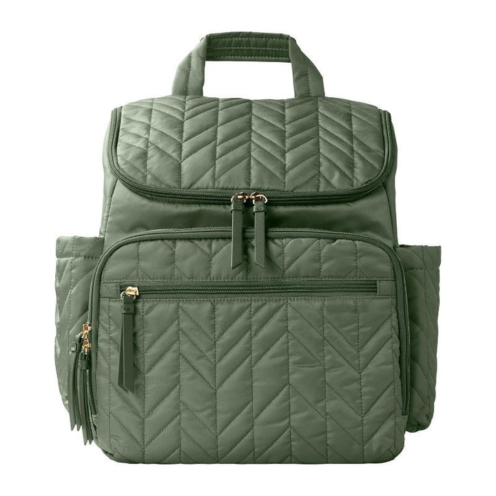 Multi-Functional Quilted Diaper Bag Backpack Bowlift