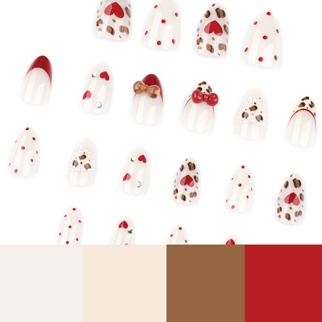 Creative Nail Art with Heart and Cookie Design Bowlift
