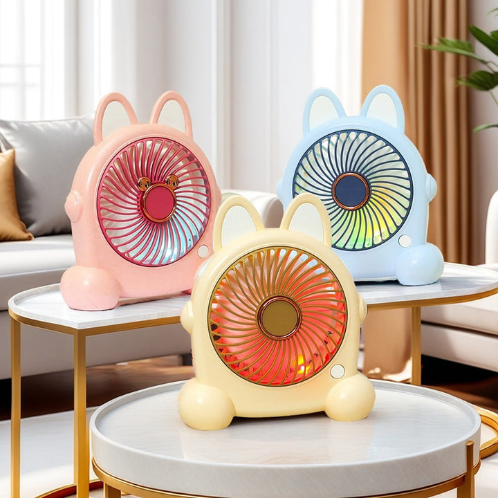 Women's Portable Mini Fan in Creative Animal Design Bowlift