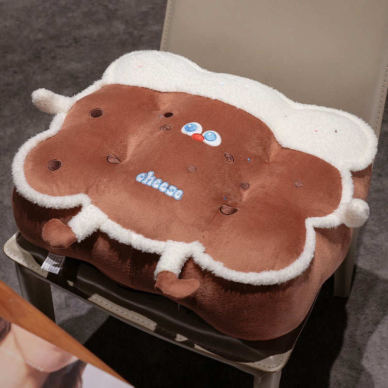 3D Plush Seat Cushion with Sandwich Design Bowlift