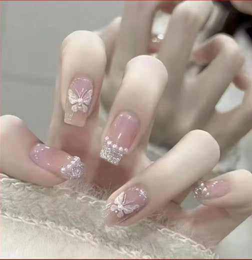 Artful Nail Art with Cute Bunny Pattern Cold Bowlift