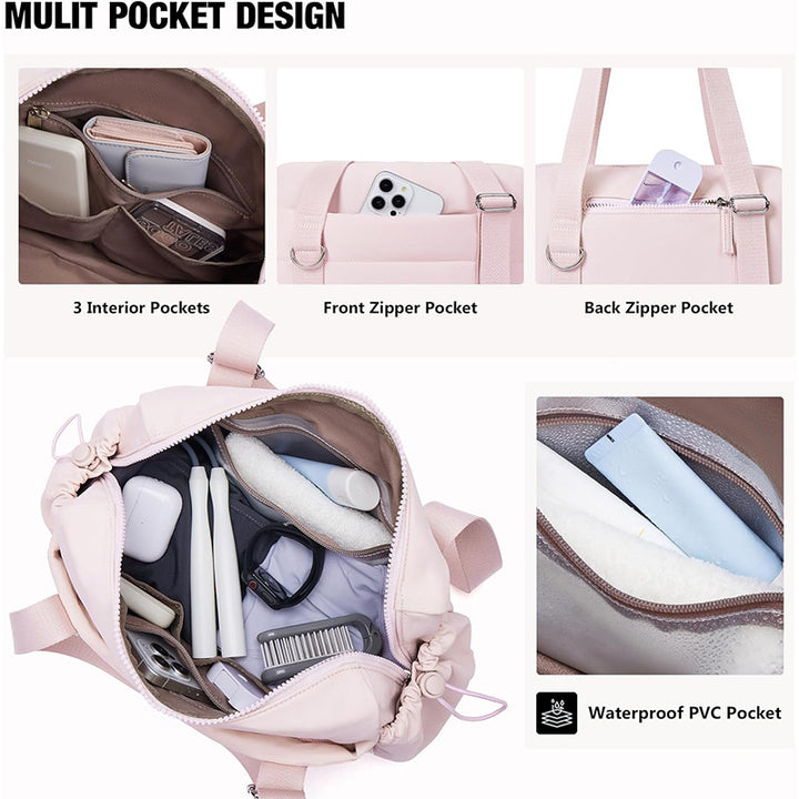 Fashionable Travel Bag with Removable Wallet Bowlift