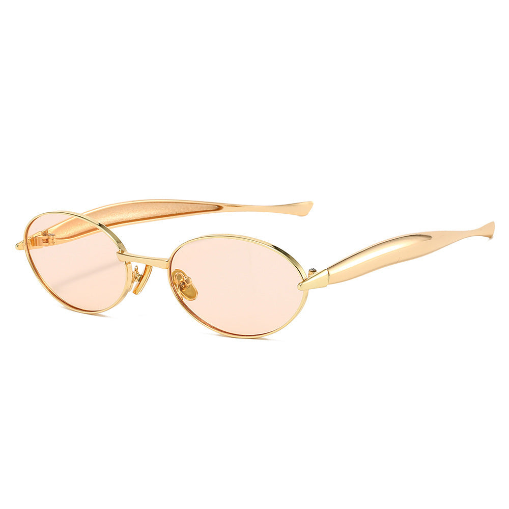 Elegant Oval Frame Sunglasses Bowlift