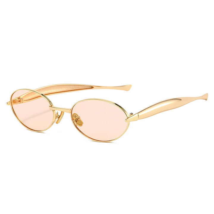Elegant Oval Frame Sunglasses Bowlift