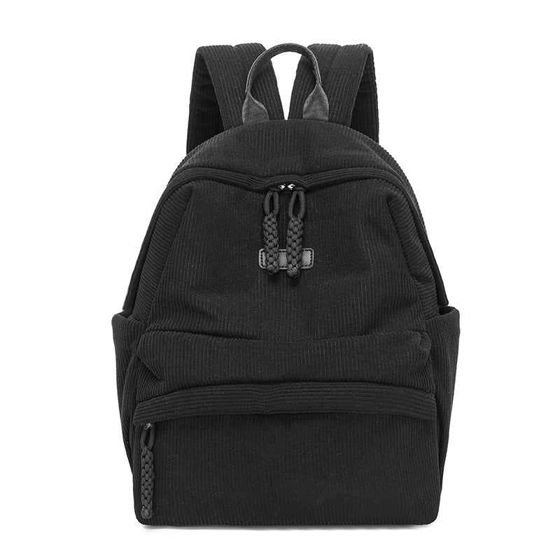 Stylish Corduroy Backpack Bowlift