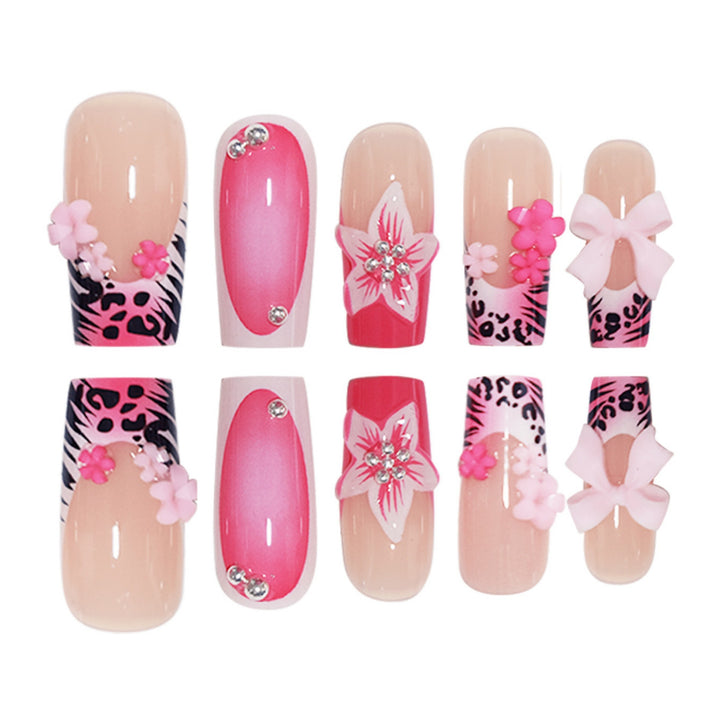 Floral Elegant Press-On Nail Extensions Bowlift