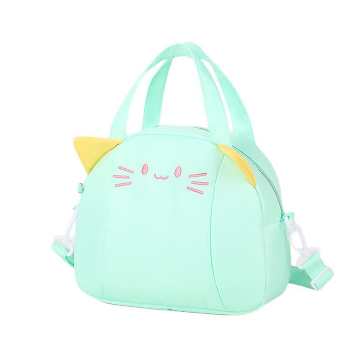 Playful Cat Motif Shoulder Bag Bowlift
