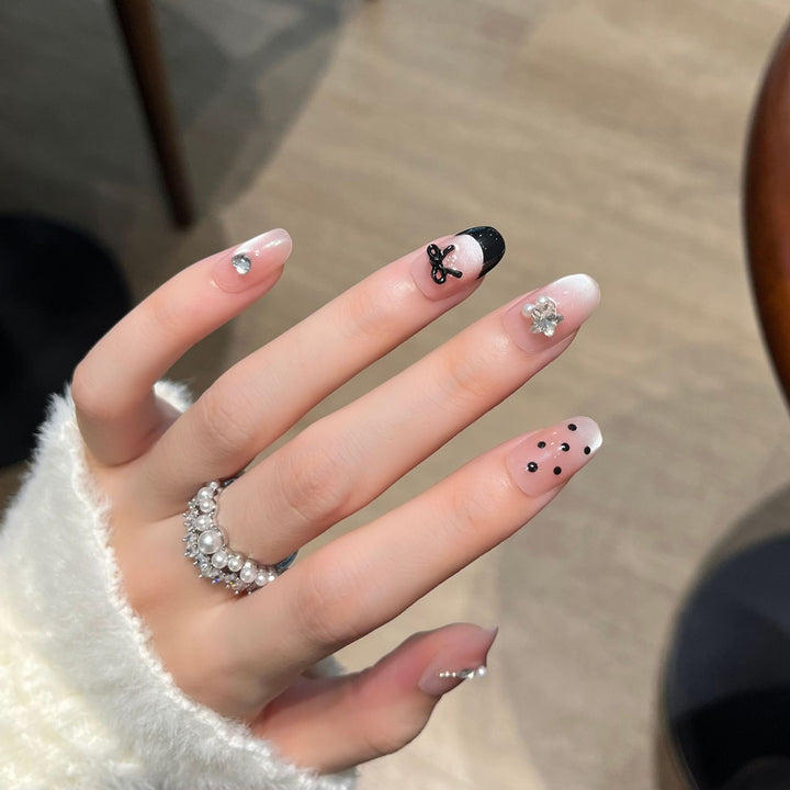 Decorative Rhinestone Nail Art Bowlift