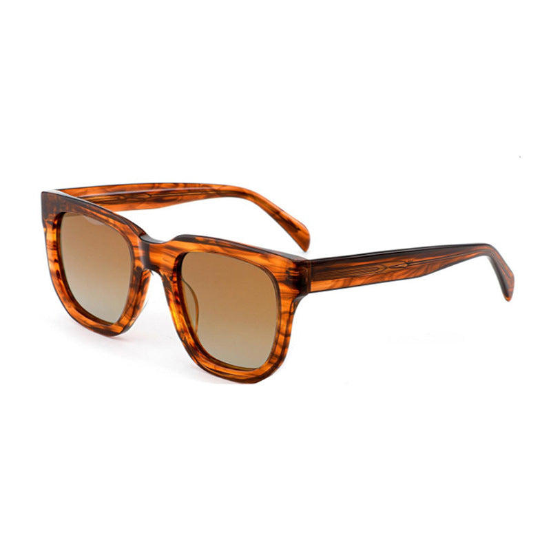 Ladies' fashionable sunglasses with a sturdy plastic frame and brown lenses Bowlift