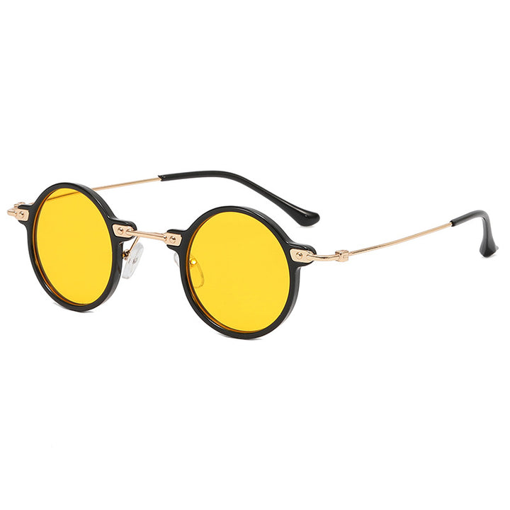 Ladies round glasses with delicate metal frame Bowlift