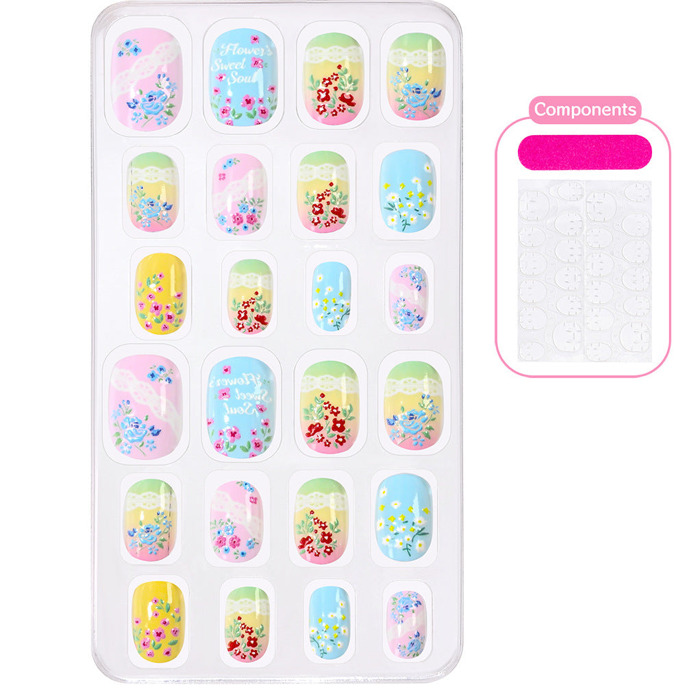 Themed Summer Beach Nail Art Press-On Nails Bowlift