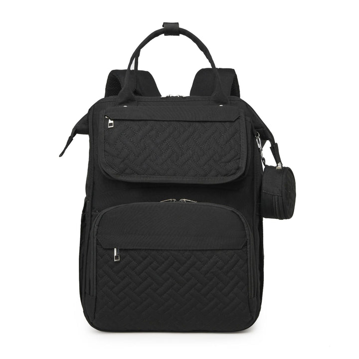 Multi-Functional Quilted Travel Backpack Bowlift