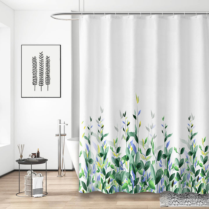 Floral Design Shower Curtain Bowlift