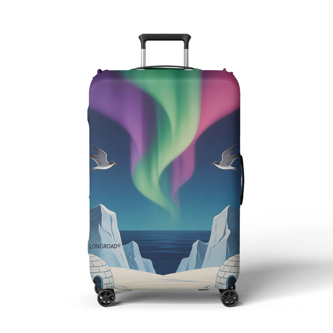 Women's suitcase cover with atmospheric landscape design Bowlift