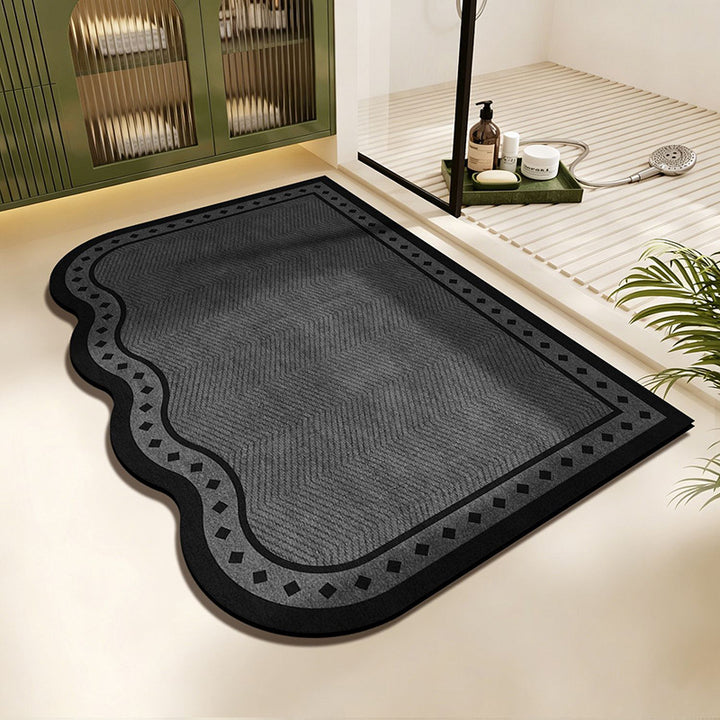 Scalloped Edge Area Rug