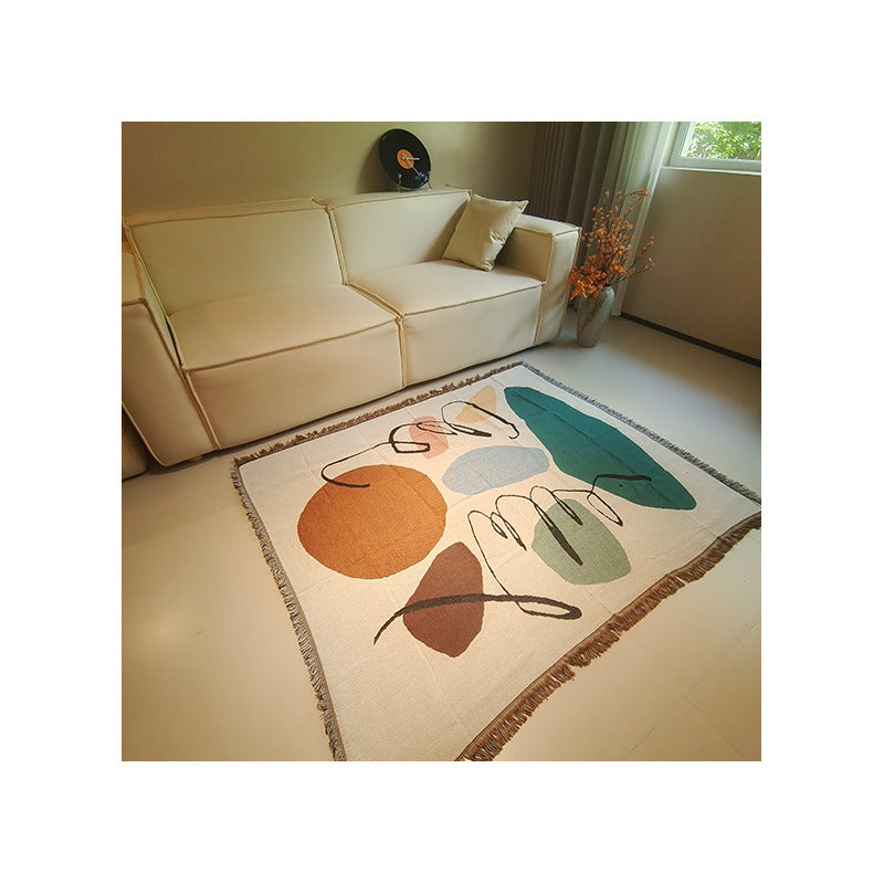 Artistic Geometric Pattern Throw Blanket