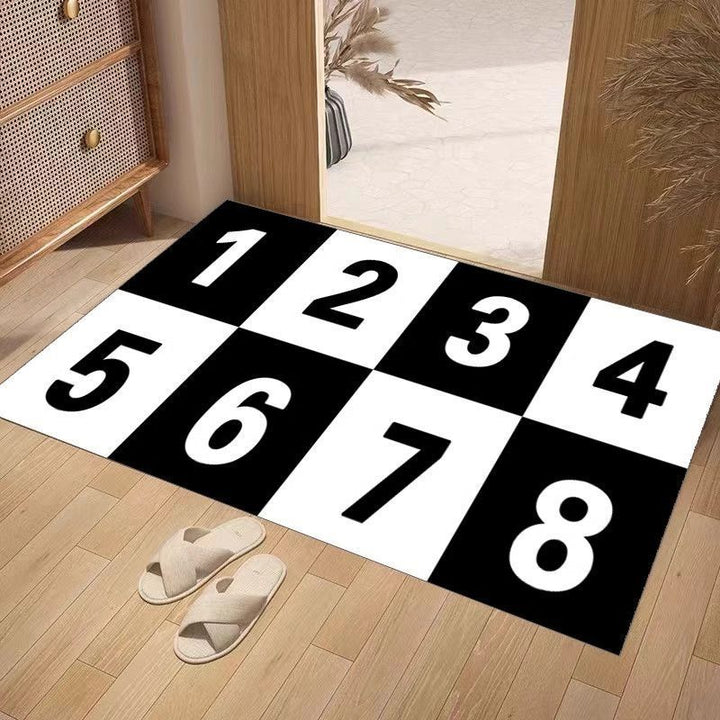 Numbered Welcome Mat