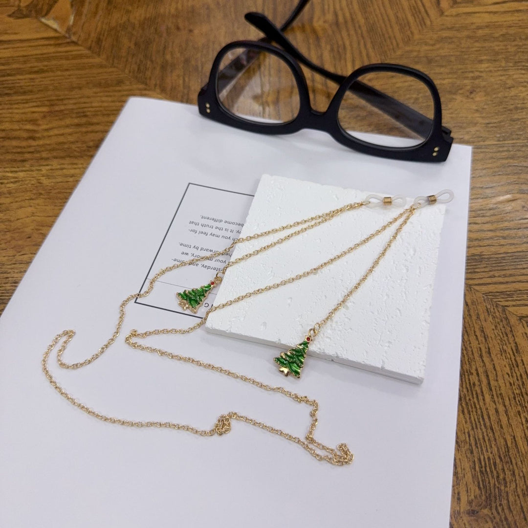 Festive Christmas Tree Eyewear Chain Bowlift