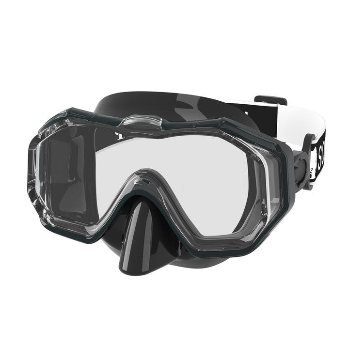High-quality diving mask with flexible silicone rim and UV protection Bowlift