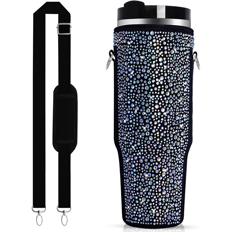 Ladies Glittering Insulated Bottle Case Bowlift
