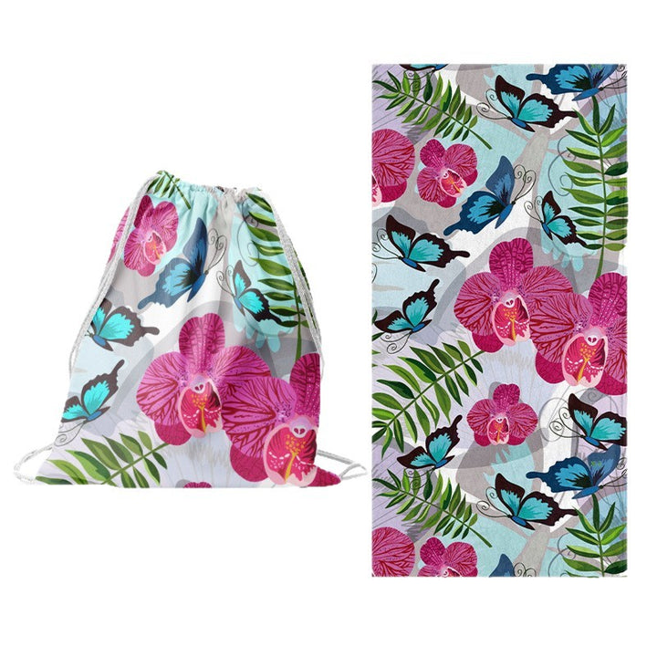 Sporty tote bag with floral design Bowlift
