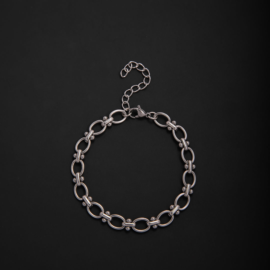 Elegant Geometric Link Bracelet Bowlift