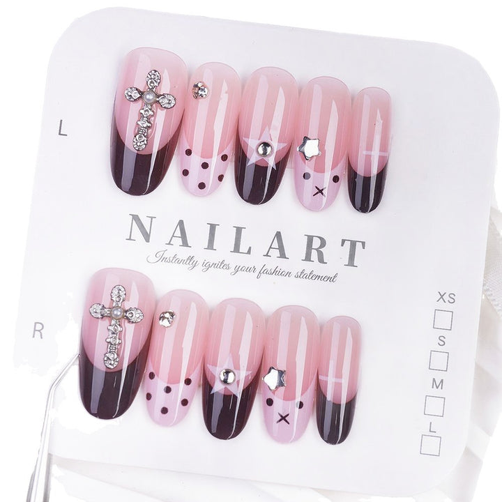 Artificial nails with decorative 3D designs Bowlift