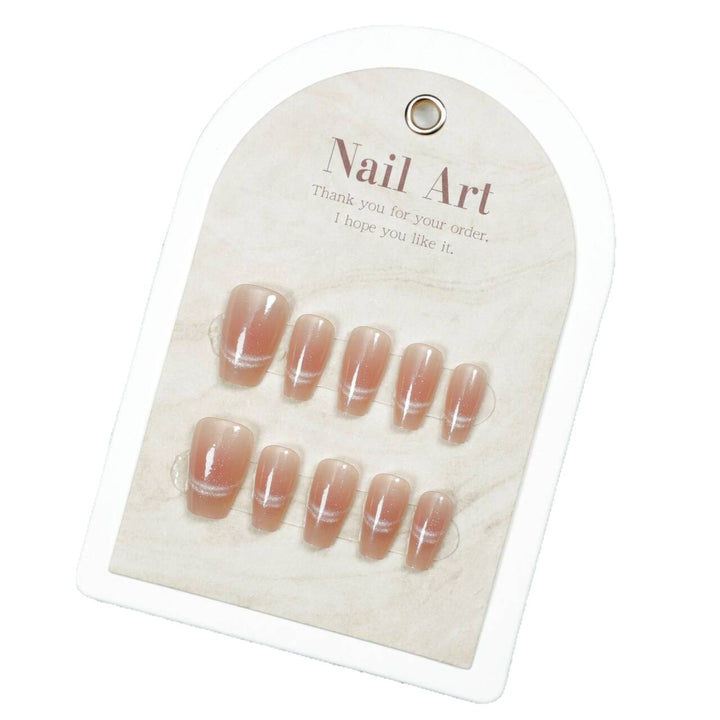 Premium French Tip Press-On Nail Extensions Bowlift