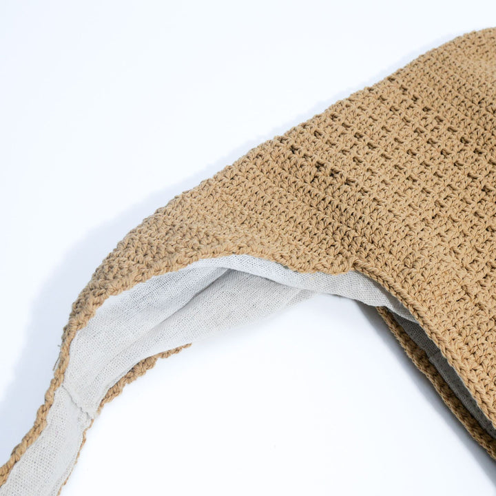 Handmade macrame shoulder bag with ergonomic shoulder strap Bowlift