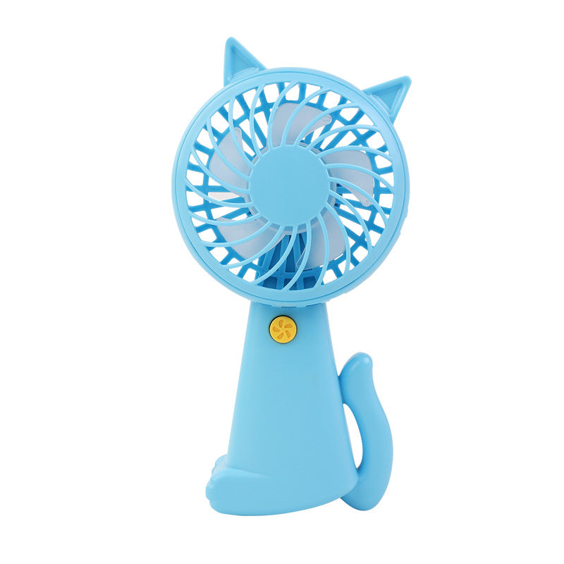 Women Portable Cat Ears Fan Bowlift
