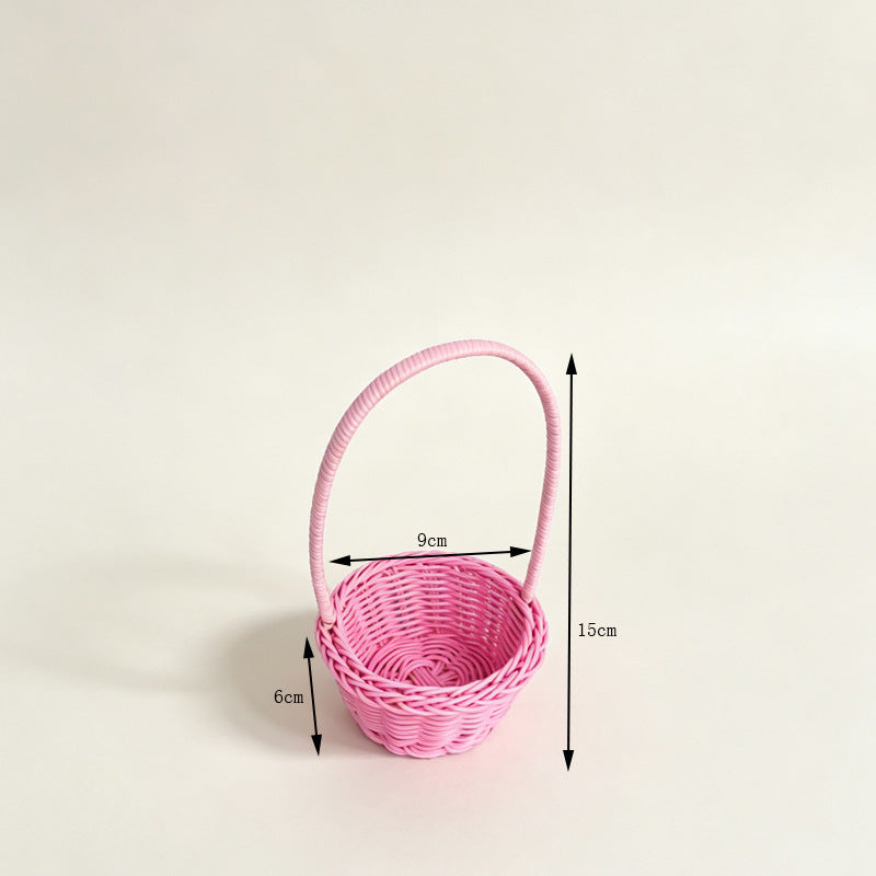 Decorative Miniature Woven Basket Bowlift