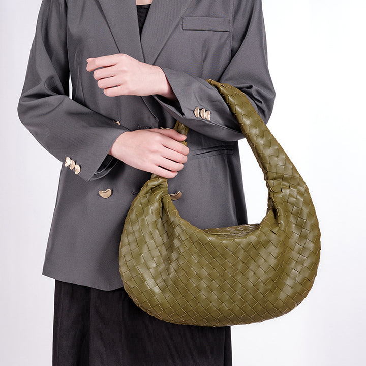 Designer Woven Handbag Bowlift