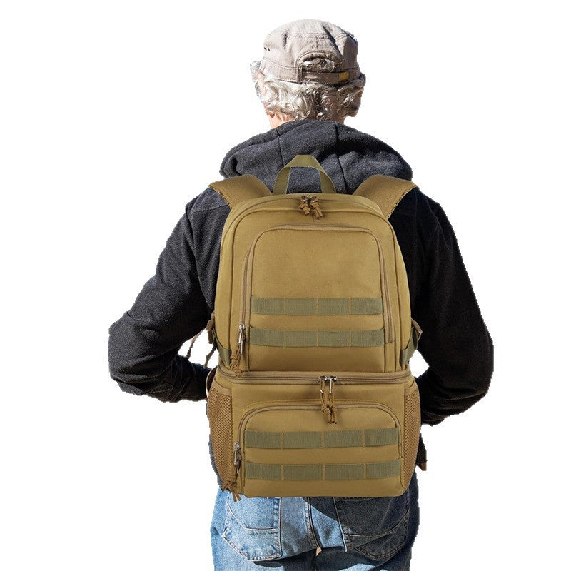 Multifunctional outdoor backpack with cooler Bowlift