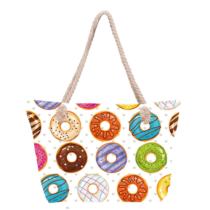 Beach bag with stylish flower design Bowlift