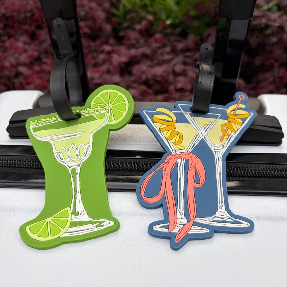Cocktail Glass Shaped Luggage Tag Bowlift