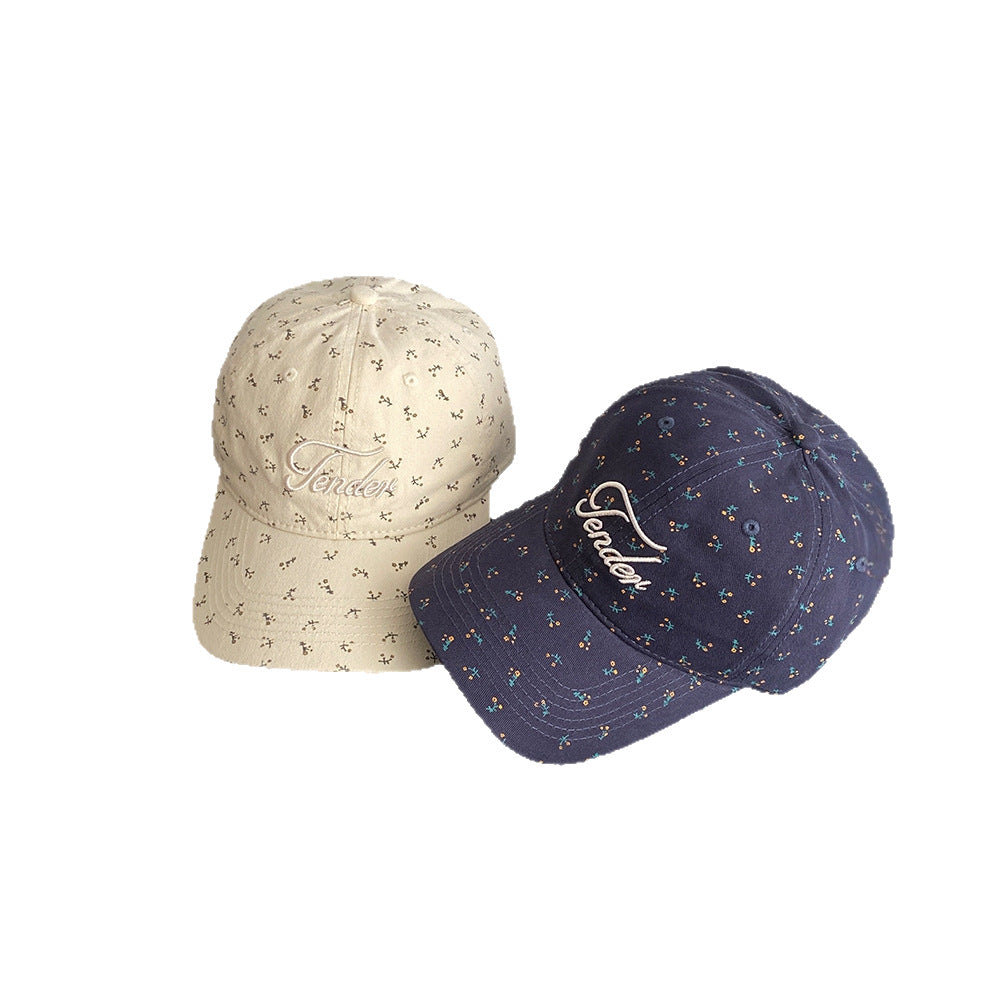 Women's Trendy Floral Print Baseball Cap Bowlift
