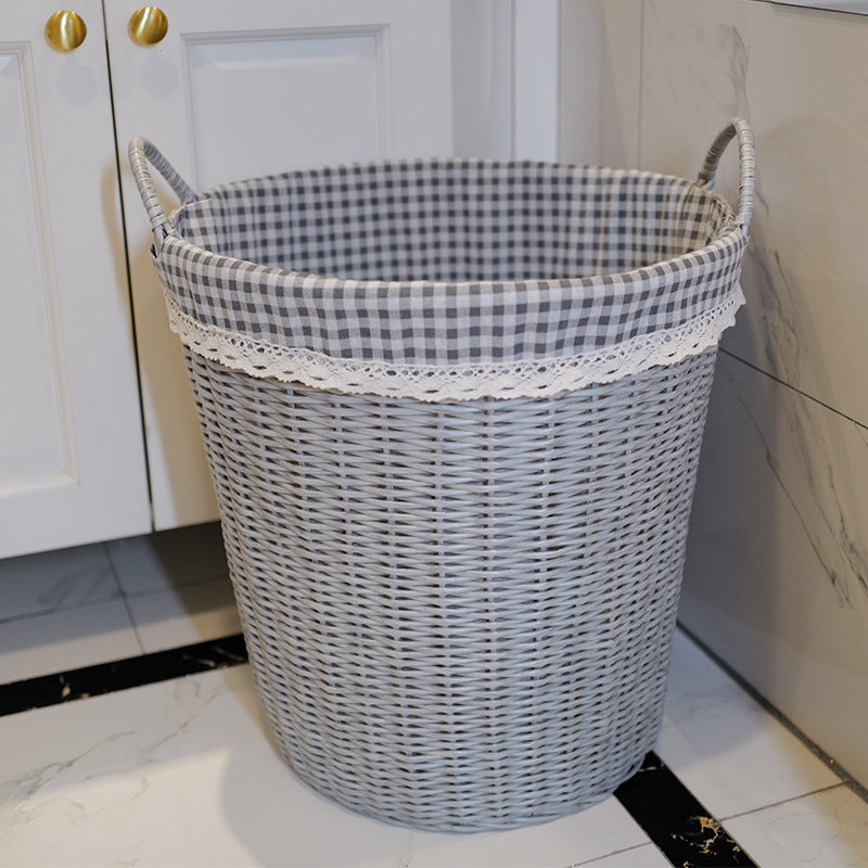 Washing Basket Set Made of Woven Material Bowlift