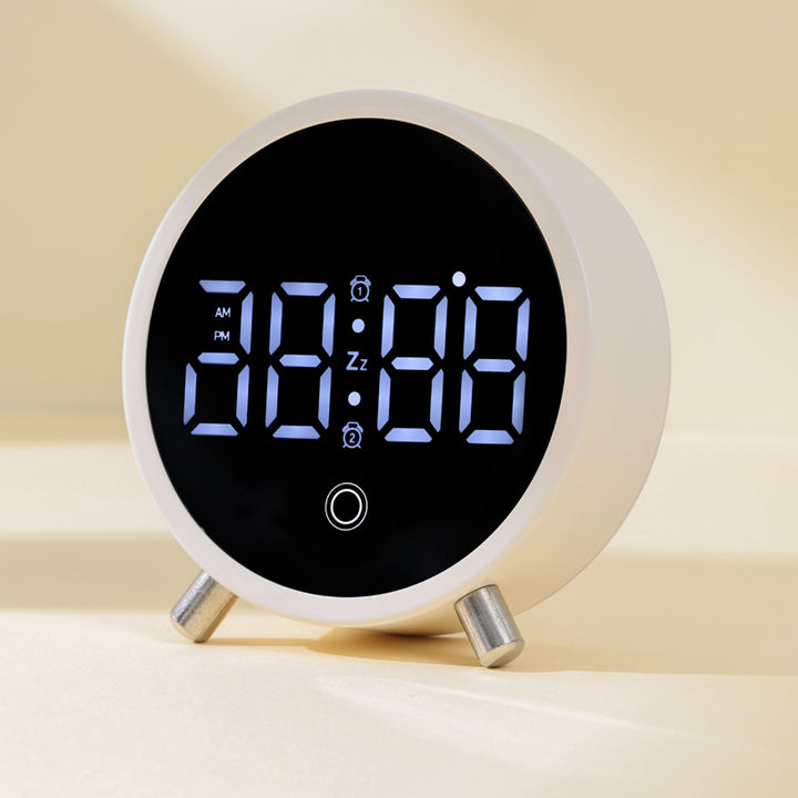 Digital LED Alarm Clock with Touch Snooze and Adjustable Stand Bowlift