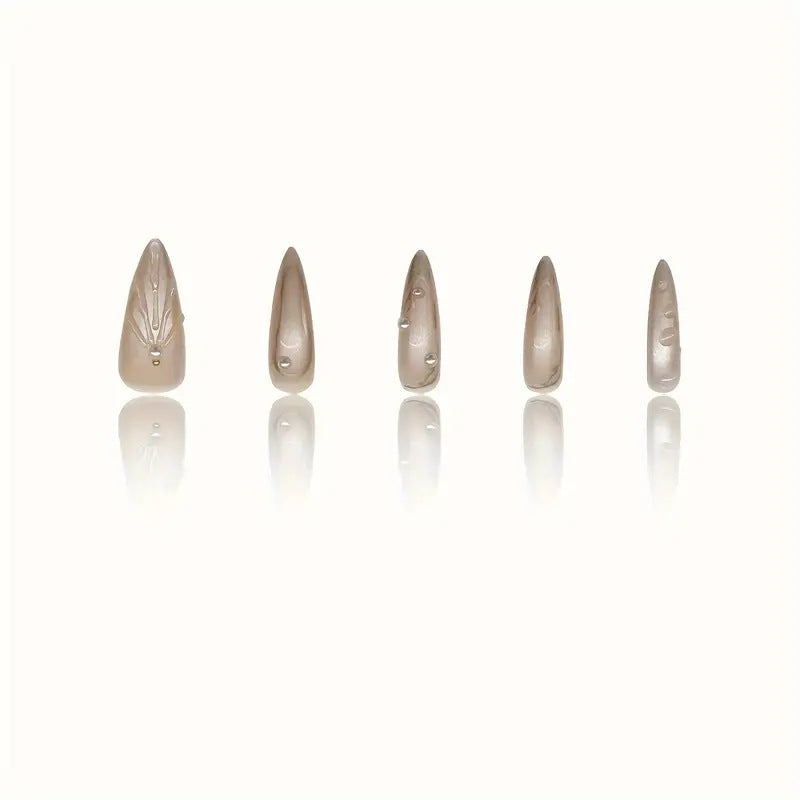 Premium Decorative Press-On Nail Extensions Bowlift