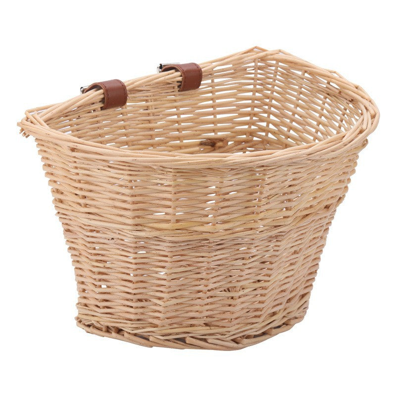 Women braided bicycle basket Bowlift
