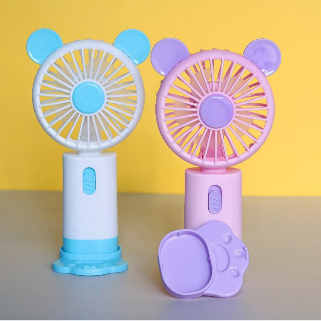 Unisex Portable Mini Fan with Animal Ear Design Bowlift