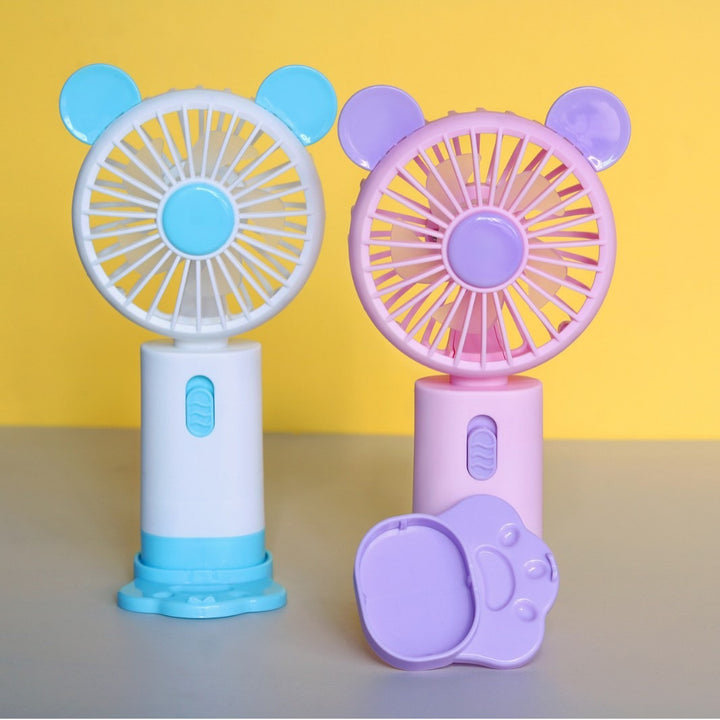 Unisex Portable Mini Fan with Animal Ear Design Bowlift