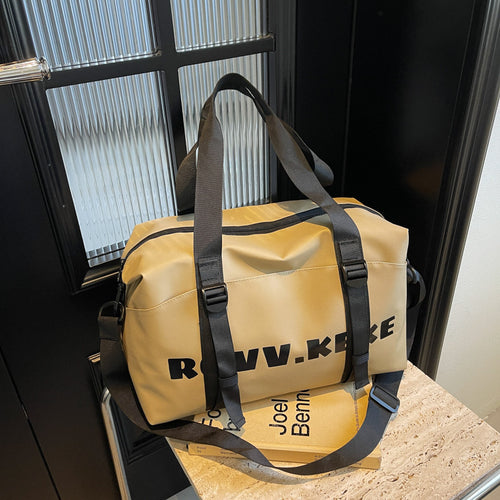 Sporty Multifunctional Duffel Bag With Adjustable Shoulder Strap Bowlift