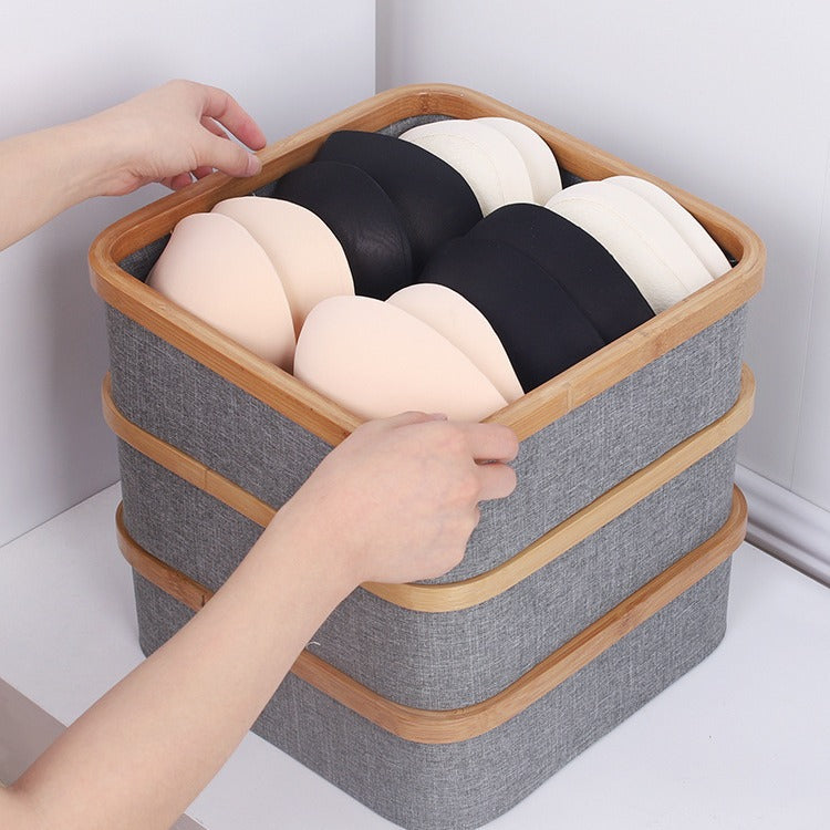 Practical storage basket with compartments Bowlift