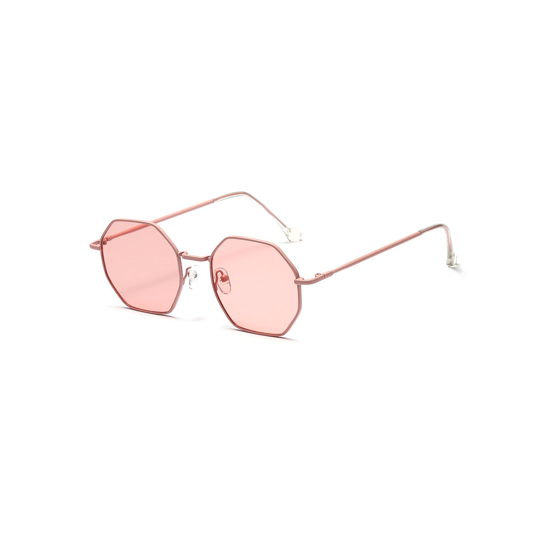 Women's octagonal sunglasses with elegant metal accents Bowlift