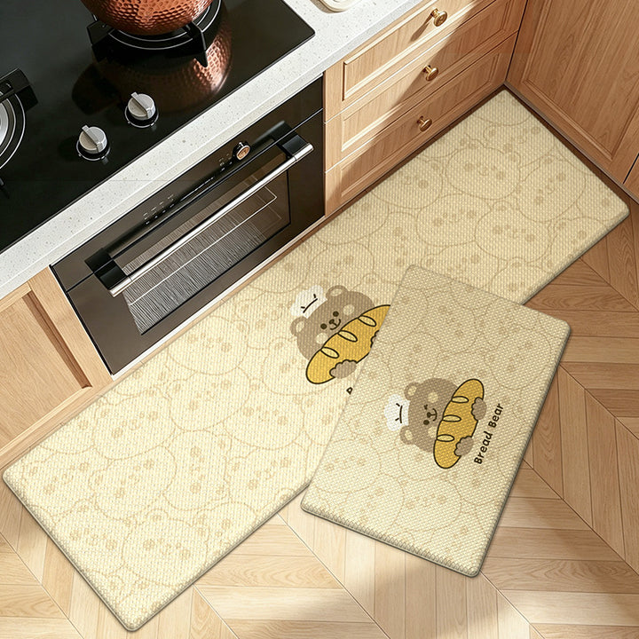Playful Cartoon Kitchen Runner Mat Bowlift